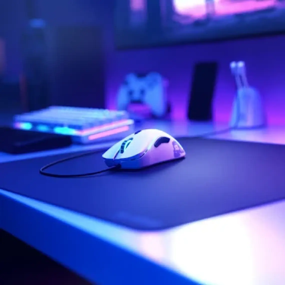 Glorious Model D Kablolu Mat Beyaz Orta/Küçük El RGB Oyuncu Mouse GLO-MS-DM-MW