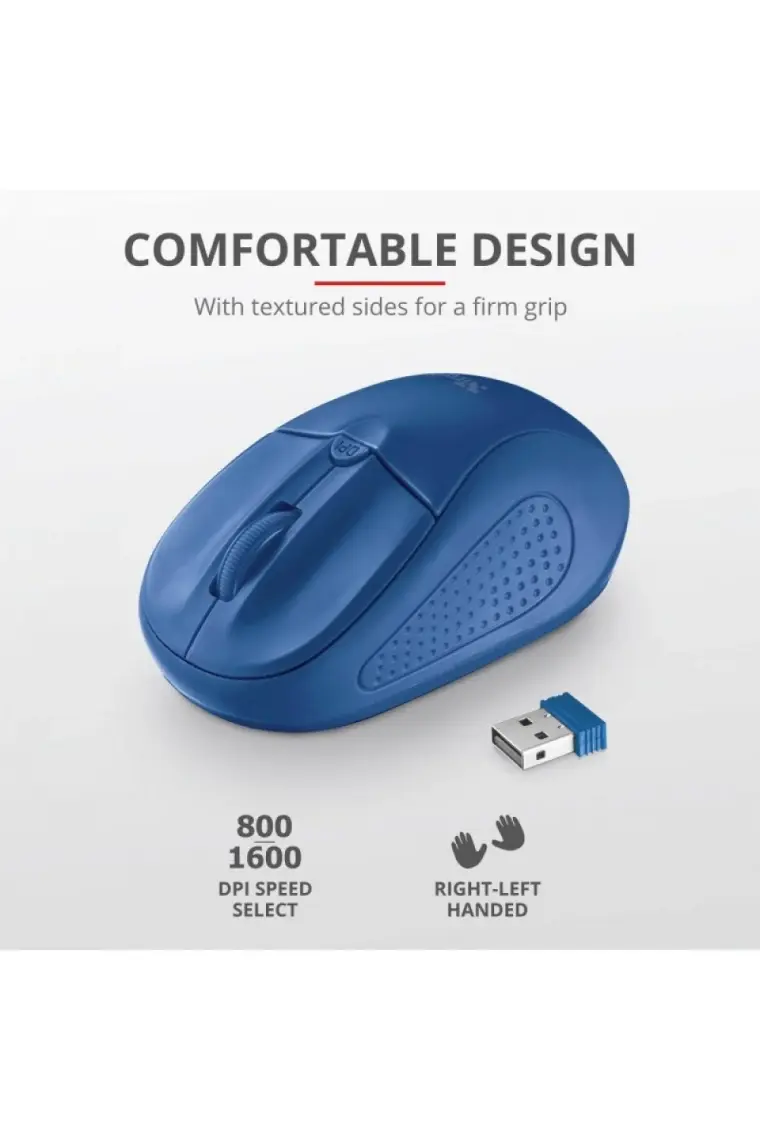 Trust Primo 20786 Kablosuz Mavi Mouse (210098004)