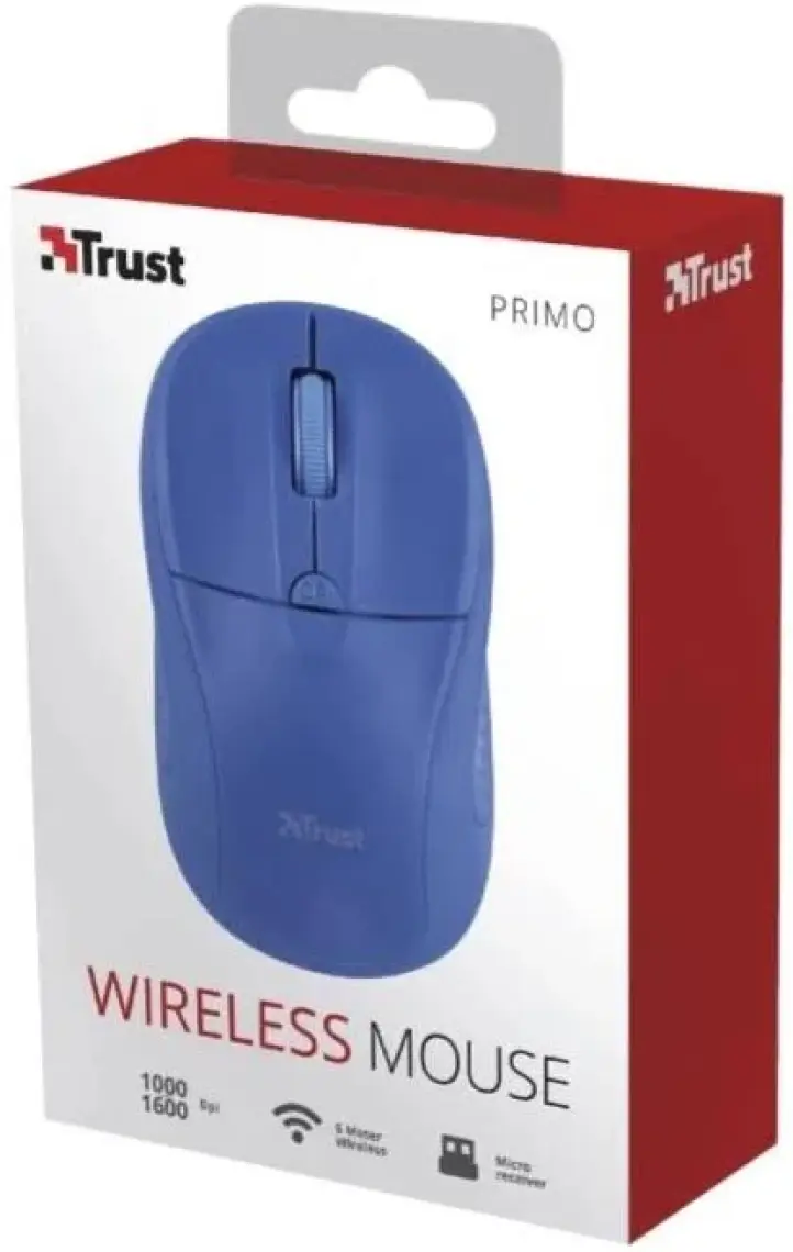 Trust Primo 20786 Kablosuz Mavi Mouse (210098004)
