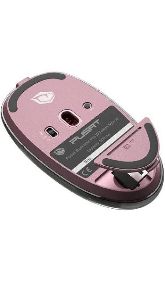Pusat Business Pro Sessiz Kablosuz Şarjlı Kompakt Mouse - Rose Gold