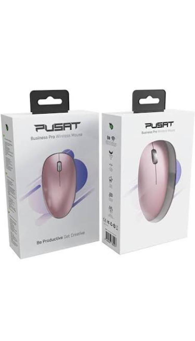 Pusat Business Pro Sessiz Kablosuz Şarjlı Kompakt Mouse - Rose Gold