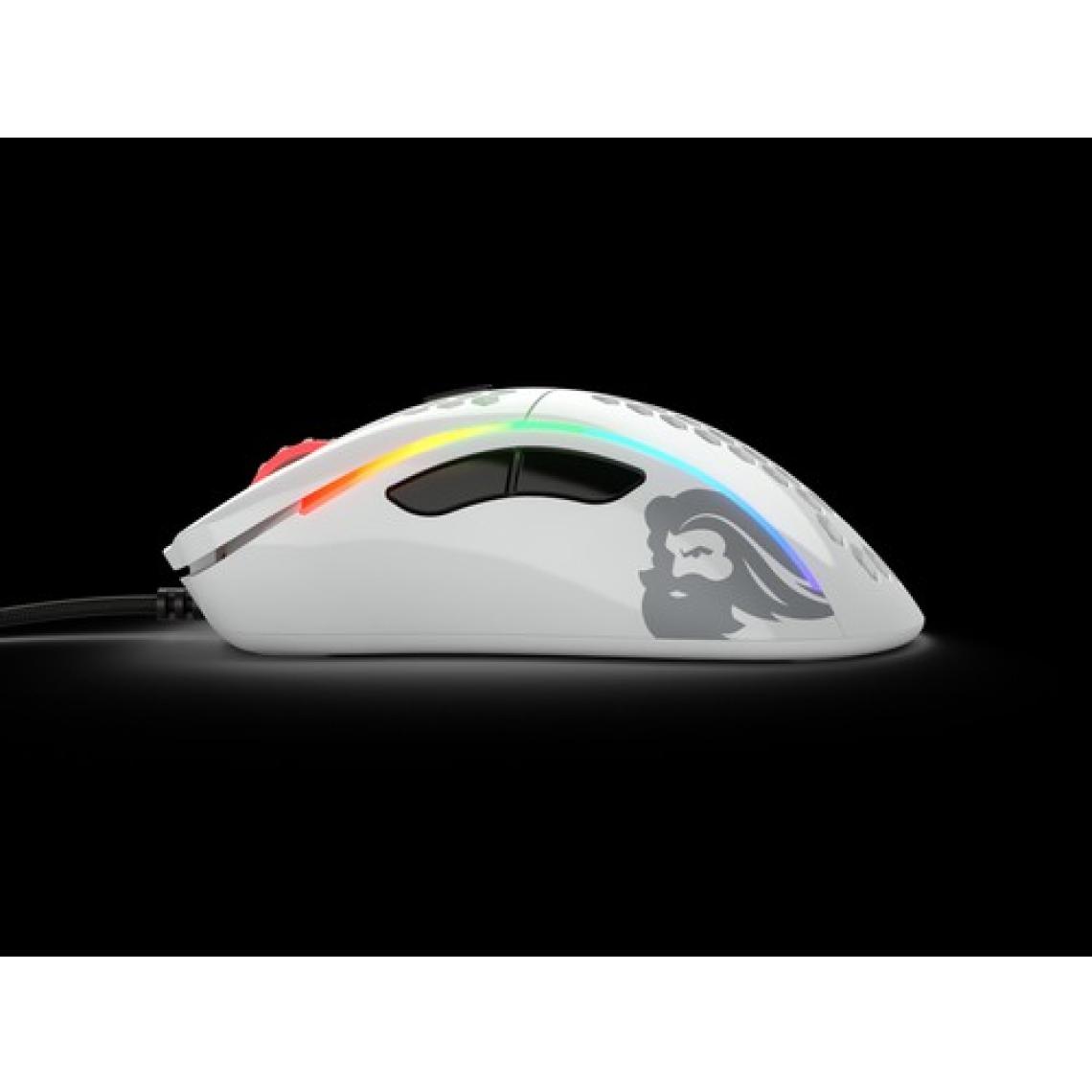 Glorious Model D GD-GWHITE Parlak Beyaz RGB Ergonomik Optik Kablolu Oyuncu Mouse