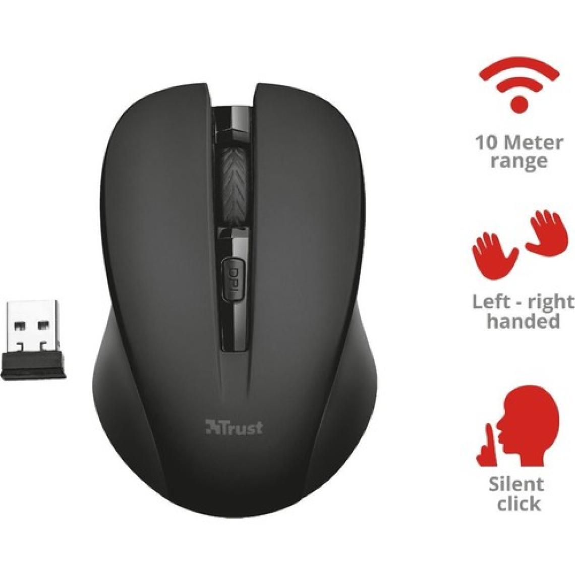 Trust 21869 Mydo Siyah Wireless Optik Mouse