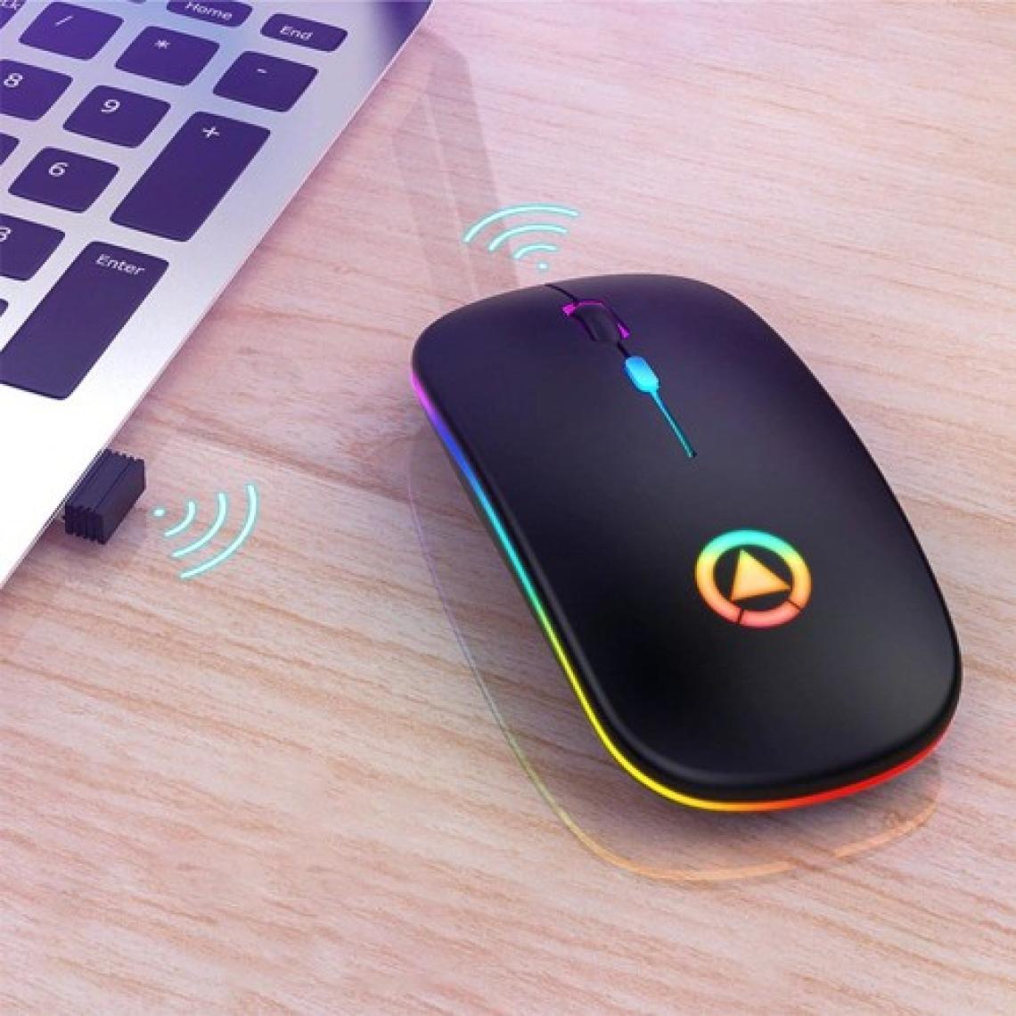 Dailytech Şarj Edilebilir Kablosuz LED Işıklı Sessiz Optik Mouse