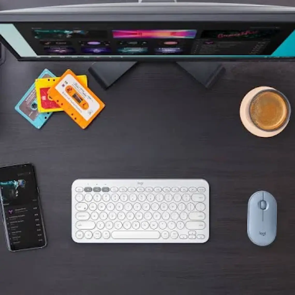 Logitech M350 Pebble Sessiz Kablosuz Kompakt Mouse - Siyah