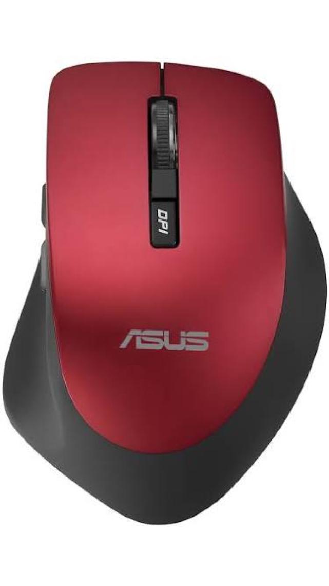 Asus WT425 Kablosuz Optik Sessiz Tıklama Özellikli Kırmızı Mouse