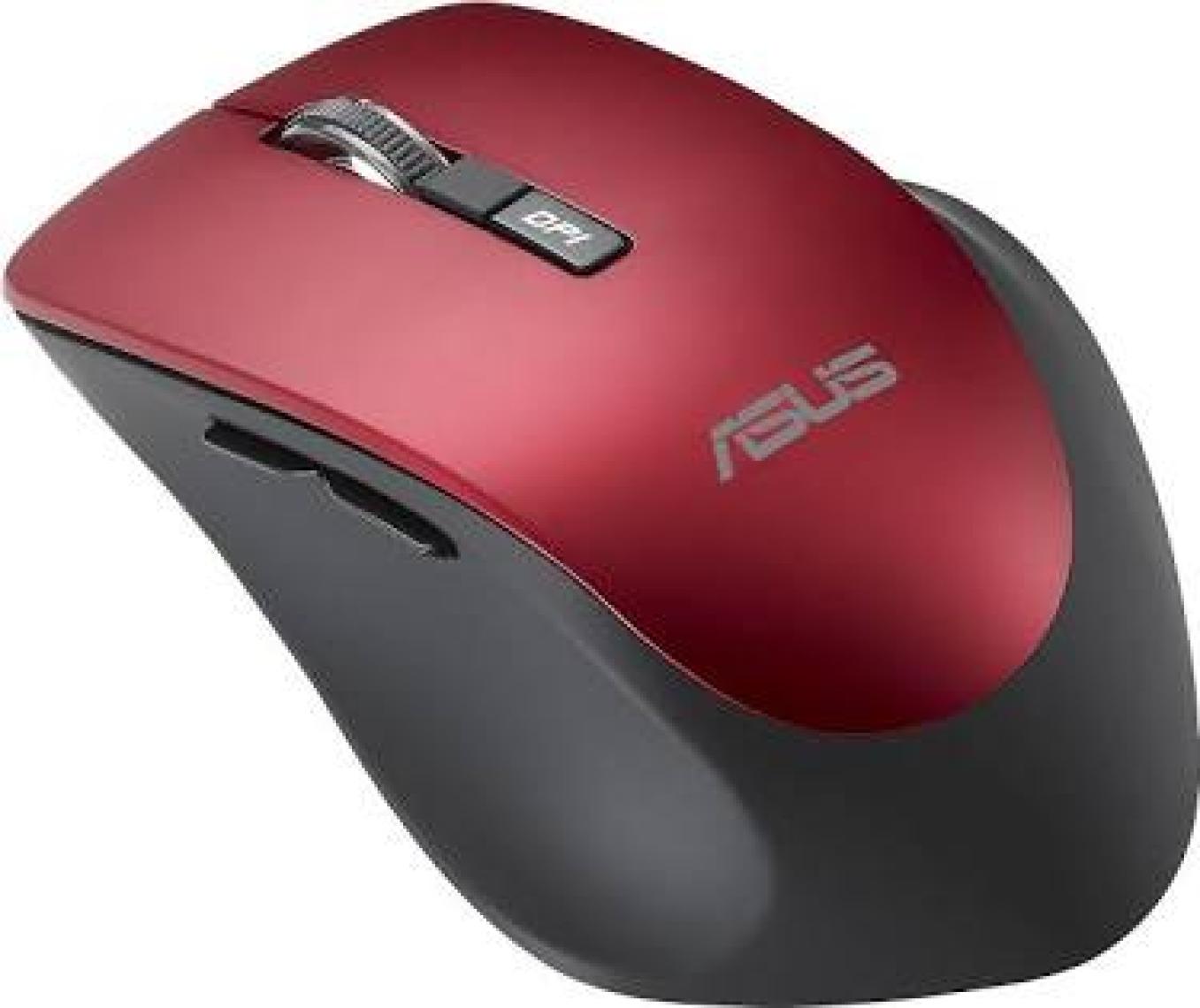 Asus WT425 Kablosuz Optik Sessiz Tıklama Özellikli Kırmızı Mouse