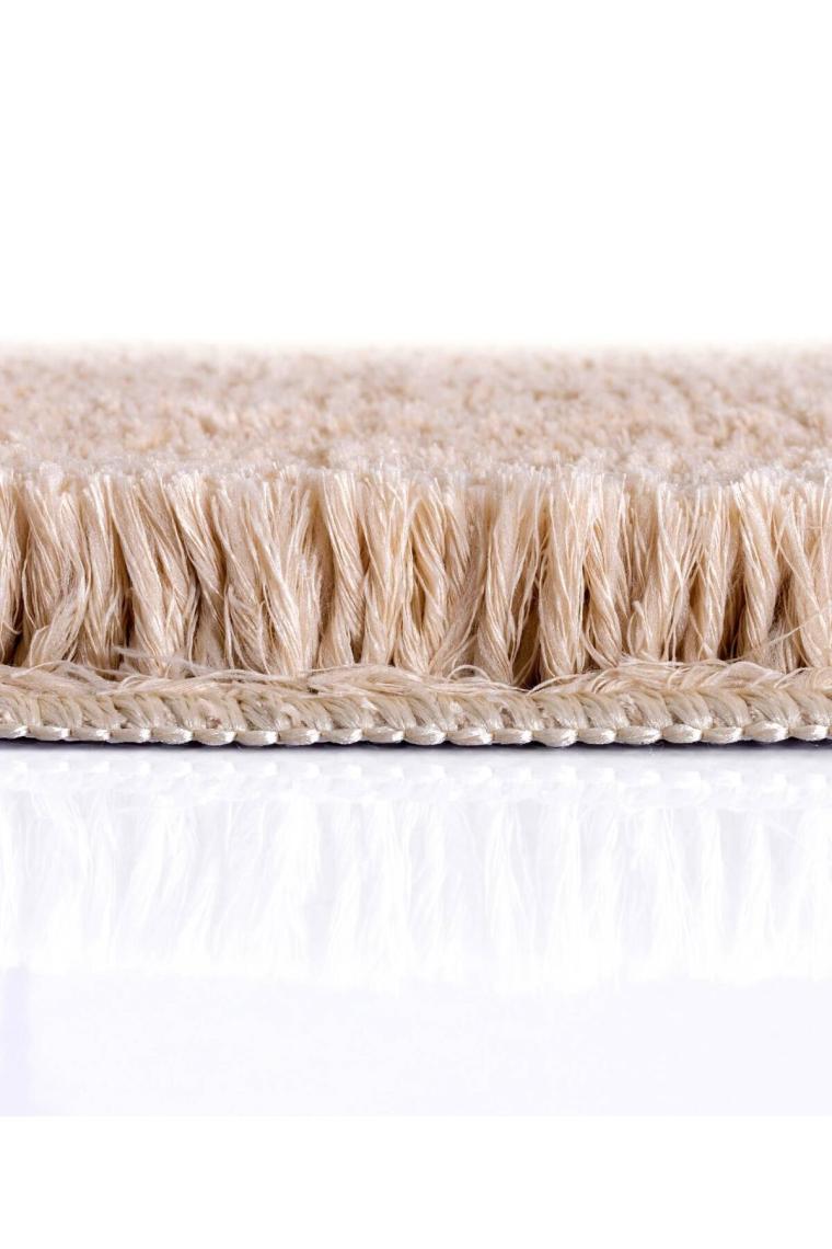 Segura Peluş Bej Kaydırmaz Taban 2li Banyo Paspası 60 X 100 - 50 X 60