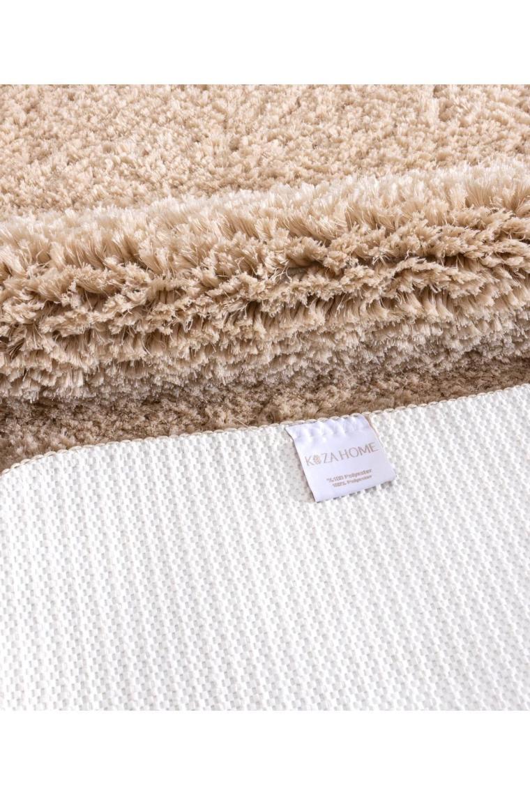 Segura Peluş Bej Kaydırmaz Taban 2li Banyo Paspası 60 X 100 - 50 X 60