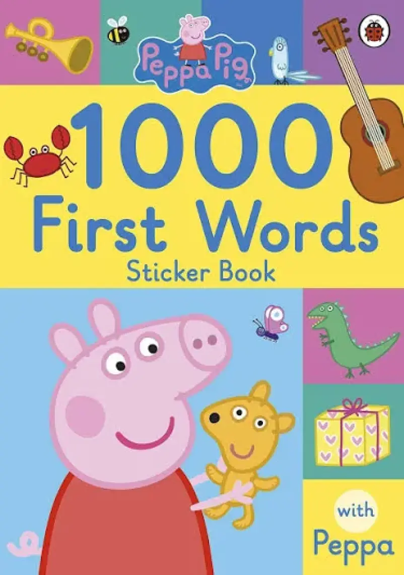 Ladybird Peppa Pig 1000 İlk Kelime Çıkartma Kitabı – İngilizce, Normal Boy, Ciltsiz, Neville Astley