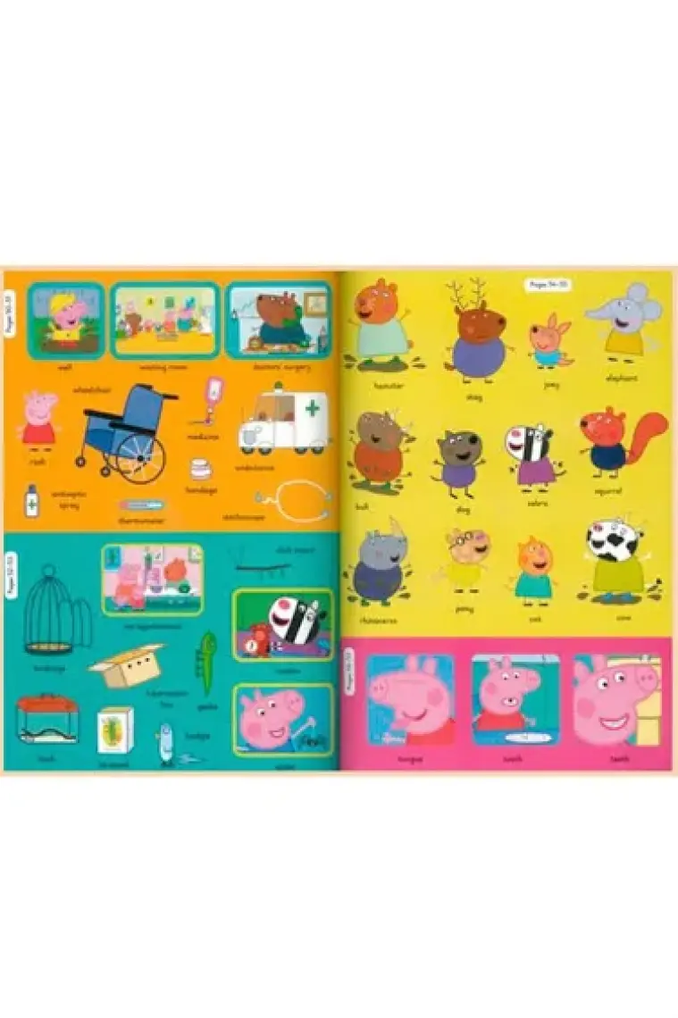 Ladybird Peppa Pig 1000 İlk Kelime Çıkartma Kitabı – İngilizce, Normal Boy, Ciltsiz, Neville Astley