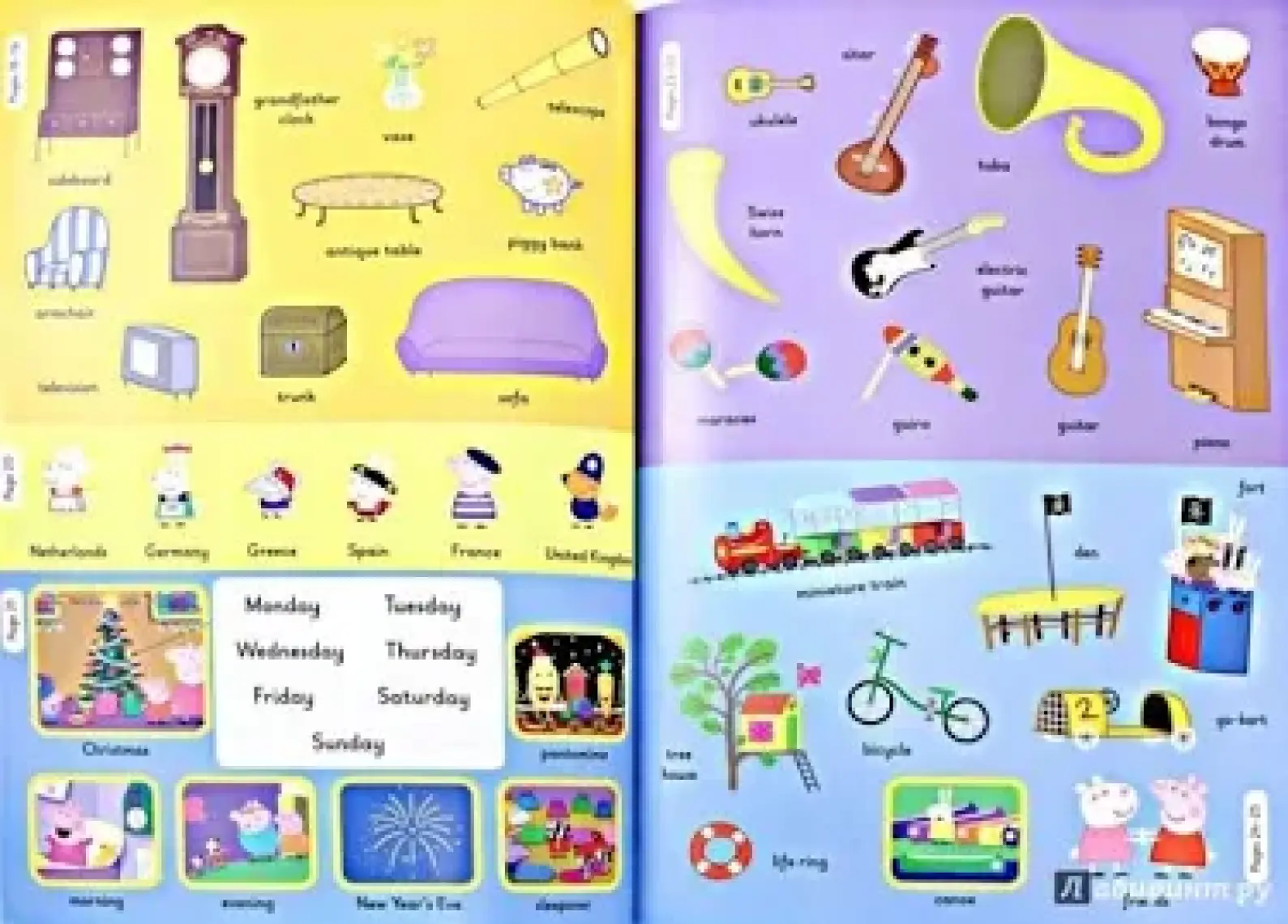 Ladybird Peppa Pig 1000 İlk Kelime Çıkartma Kitabı – İngilizce, Normal Boy, Ciltsiz, Neville Astley