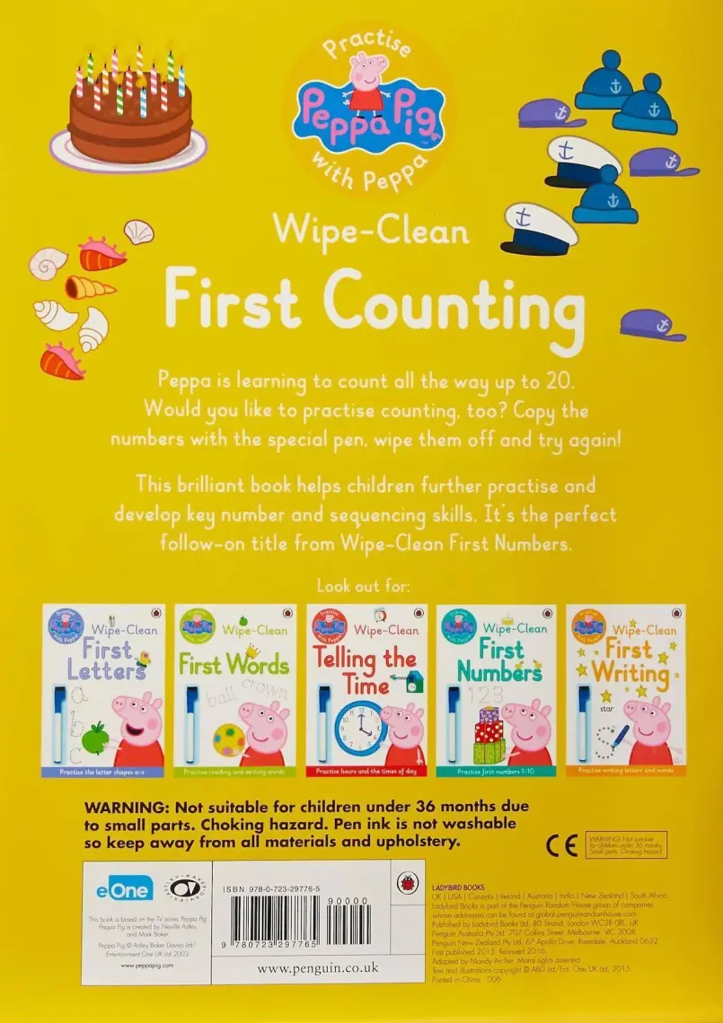 Peppa Pig: Practise With Peppa: Wipe-Clean First Counting