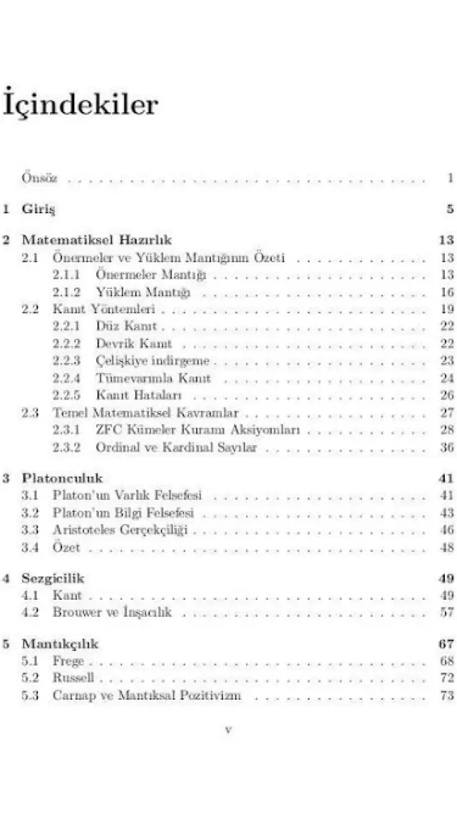 Matematik Felsefesi Ve Matematiksel Mantık - Ahmet Çevik