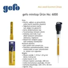 Gefo 6000 Mini Top Akü Bomesi
