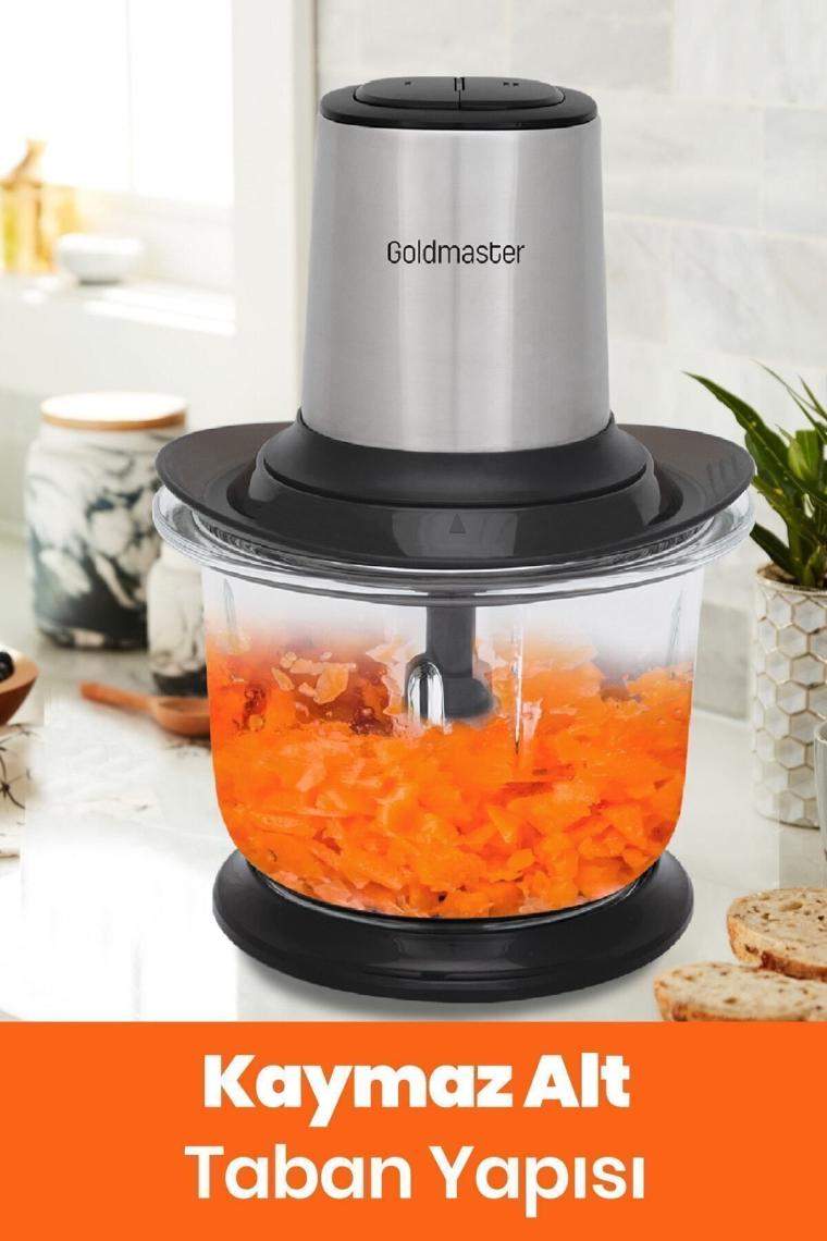 Prochopper 1.5 Lt Büyük Cam Hazneli 2 Kademe Ayarlı 4 Bıçaklı Inox Rondo Doğrayıcı Gm7277