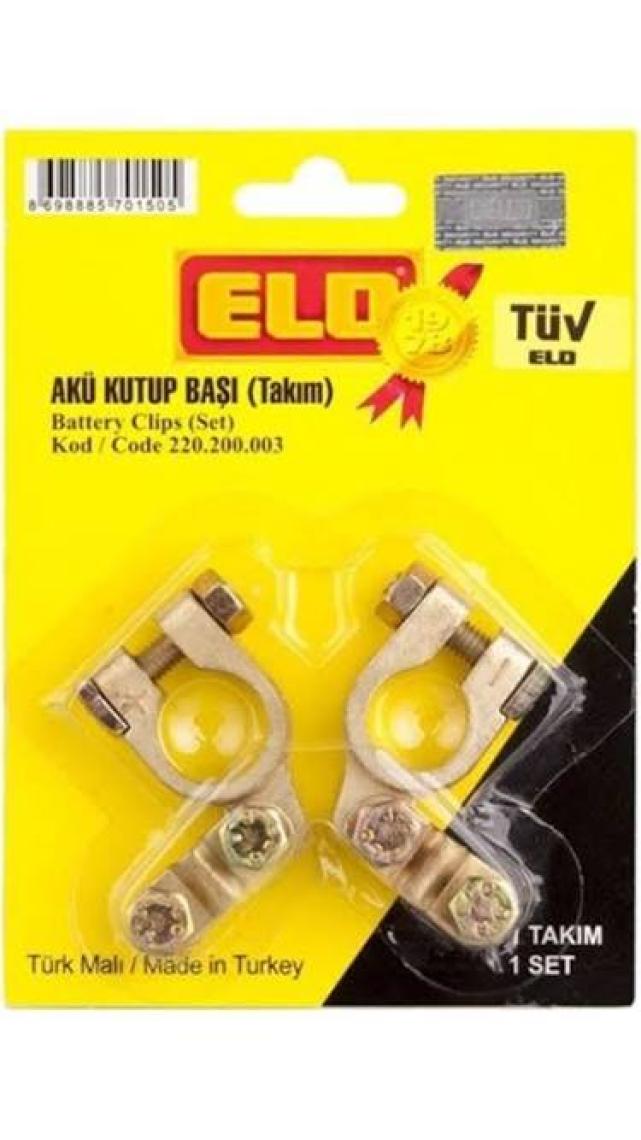 Elo (+ / - Takım ) Akü Kutup Başı - Zamak 10 Adet