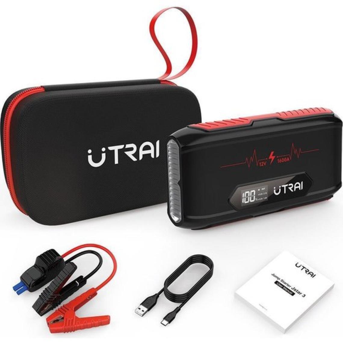 Ütraı  Jstar 3 20000MAH 1600A Jump Starter LCD Ekranlı Taşınabilir Akü Takviye Cihazı ( Çanta + Powerbank + LED Lamba)