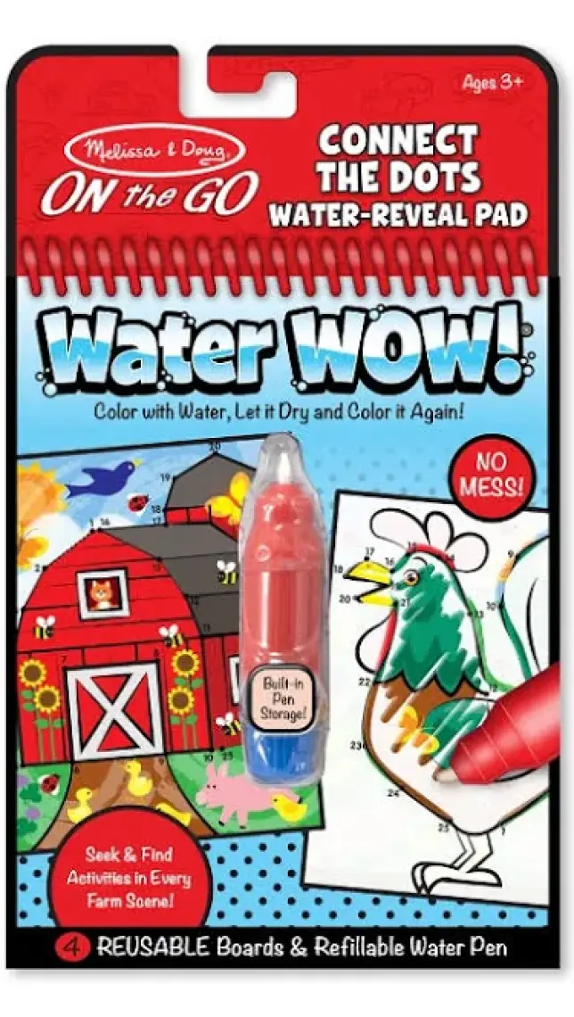 Melissa & Doug Water Wow Su İle Boyama Kitabı Çiftlik Noktaları Birleştir