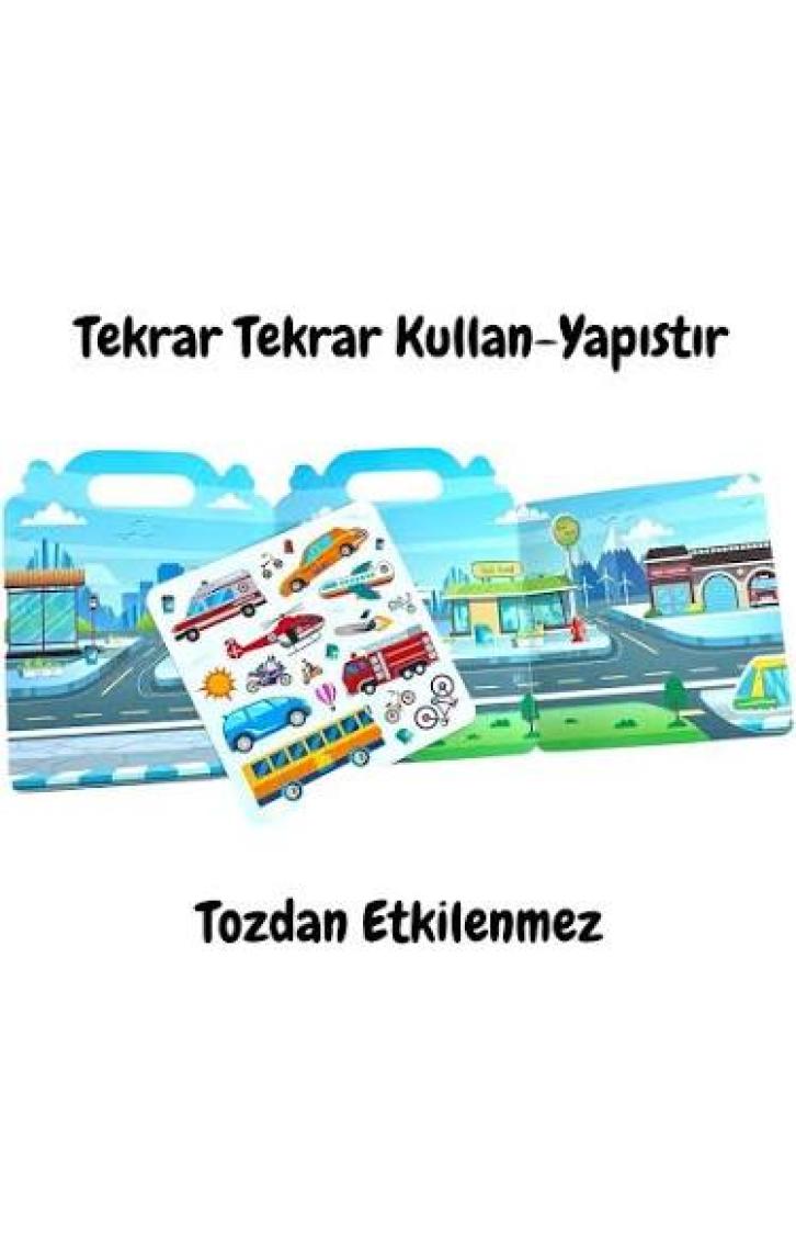 Lino Tekrar Kullanılabilen Ilk Sticker Kitabım Vehicles (LS-501)