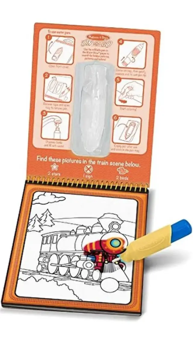 Melissa & Doug Water Wow Su İle Boyama Kitabı  Araçlar