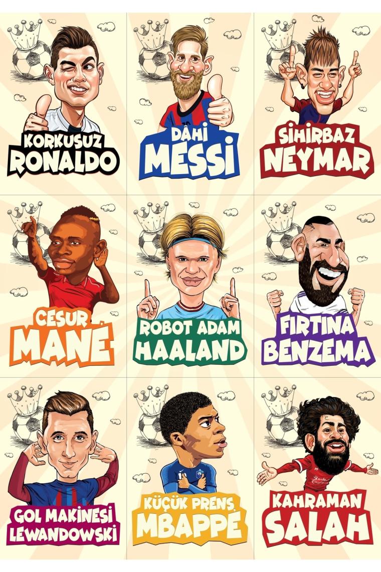 Cesur Mane Poster Ve Efsane Futbolcular Stickeri Diego Roberto