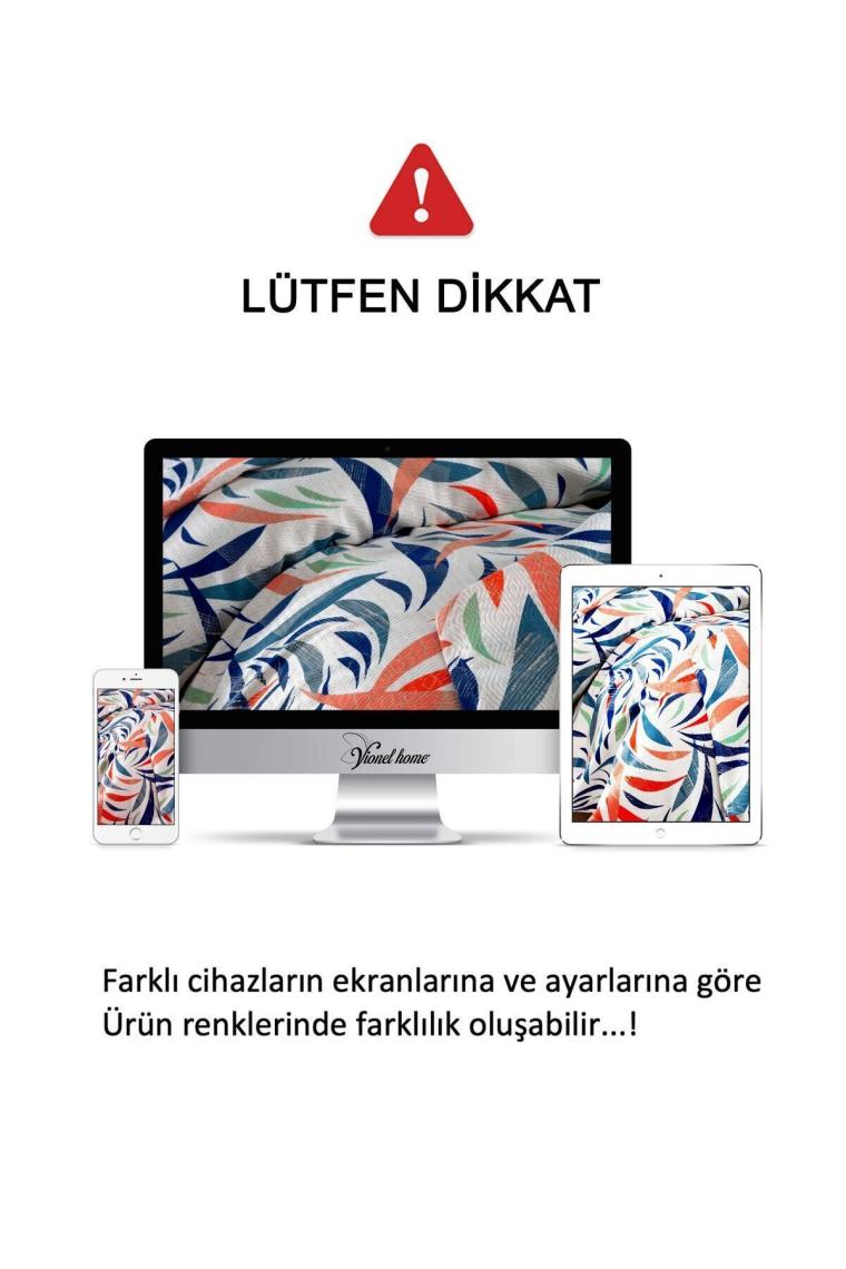 %100 Pamuk Çift Kişilik Yatak Örtüsü Baskılı Pike - Coza (8 FARKLI DESEN)