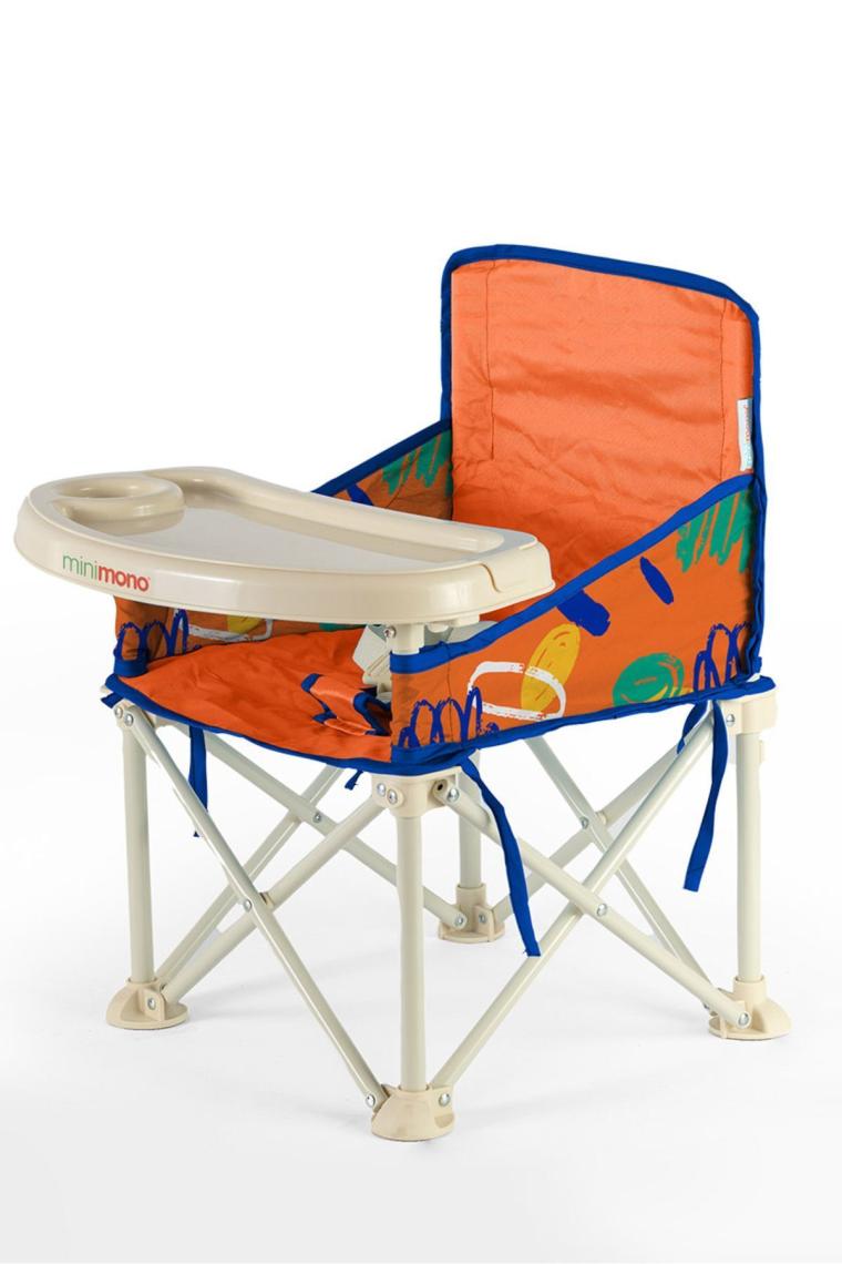 Minimono Plus Portatif Katlanır Mama Sandalyesi Sarı