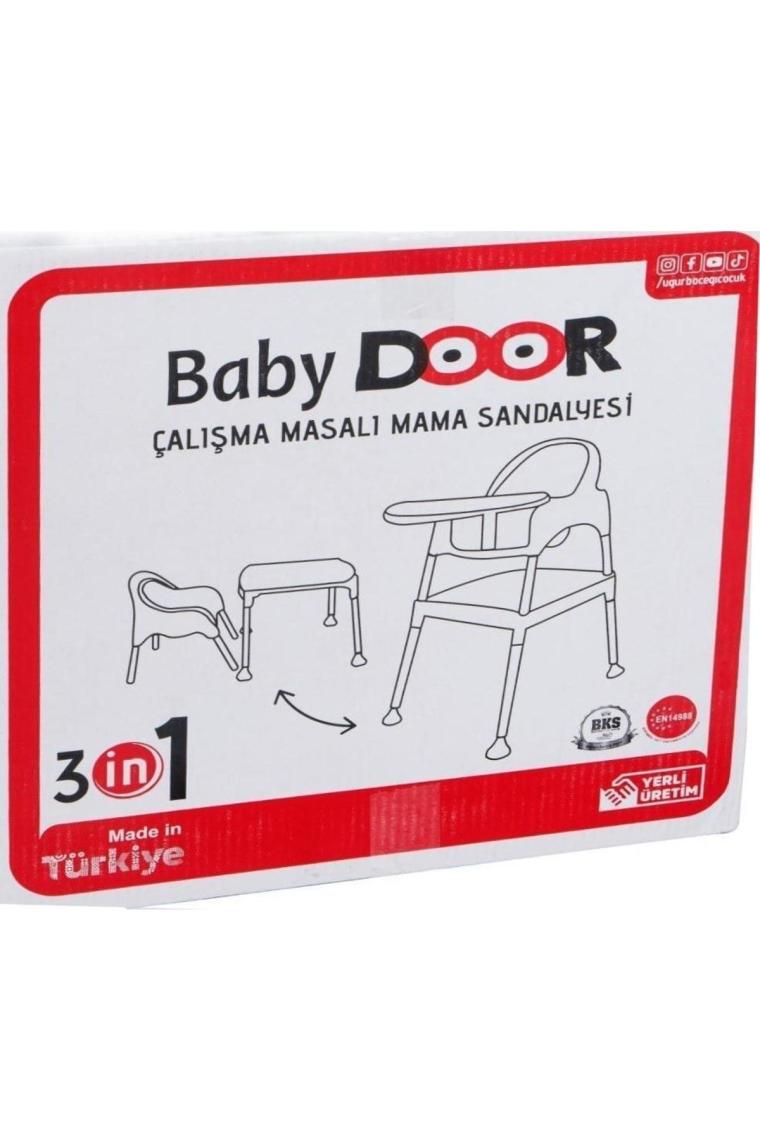 3100 Flora & Mama Çalışma Masalı Pedli Mama Sandalyesi 3 In 1