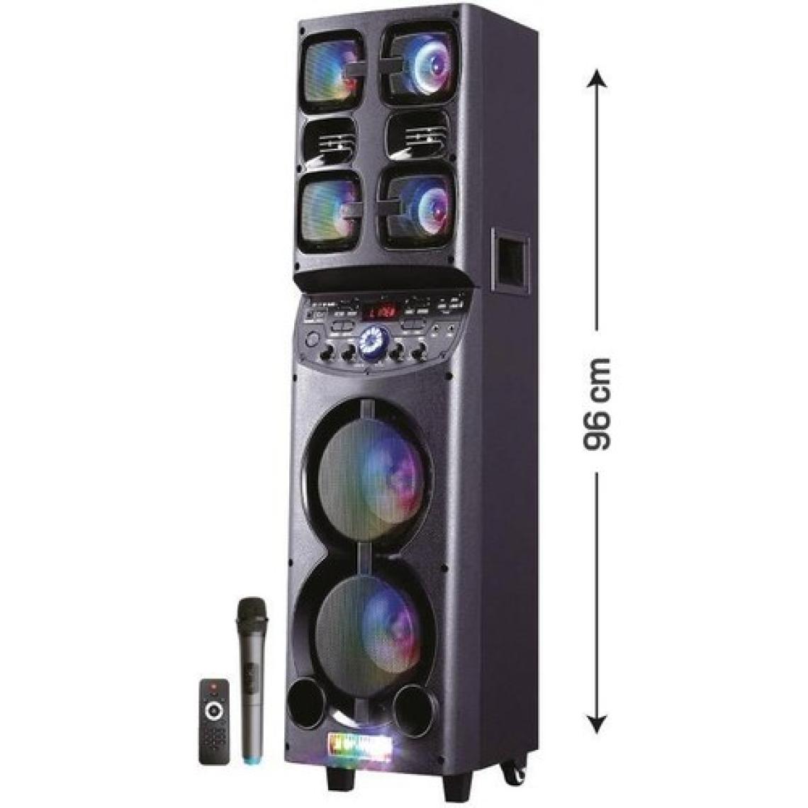 Sunix Mikrofonlu Kumandalı 96 cm Profesyonel Bataryalı Bluetooth Hoparlör Bts-82
