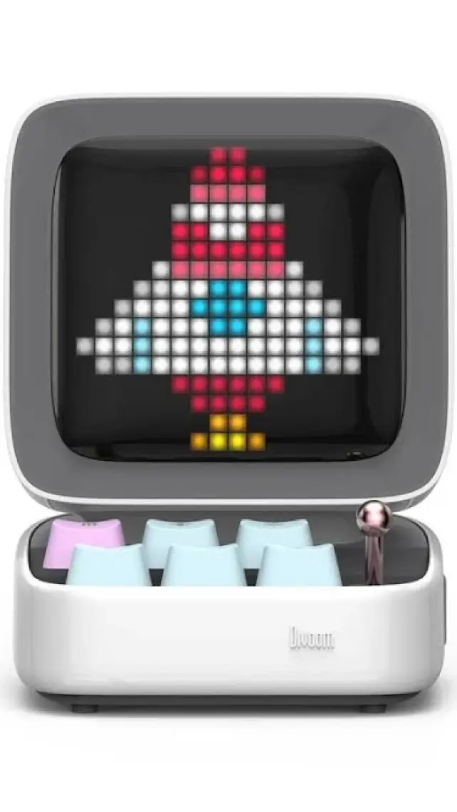 Divoom Ditoo Pro Piksel Ekranlı Beyaz Bluetooth Hoparlör