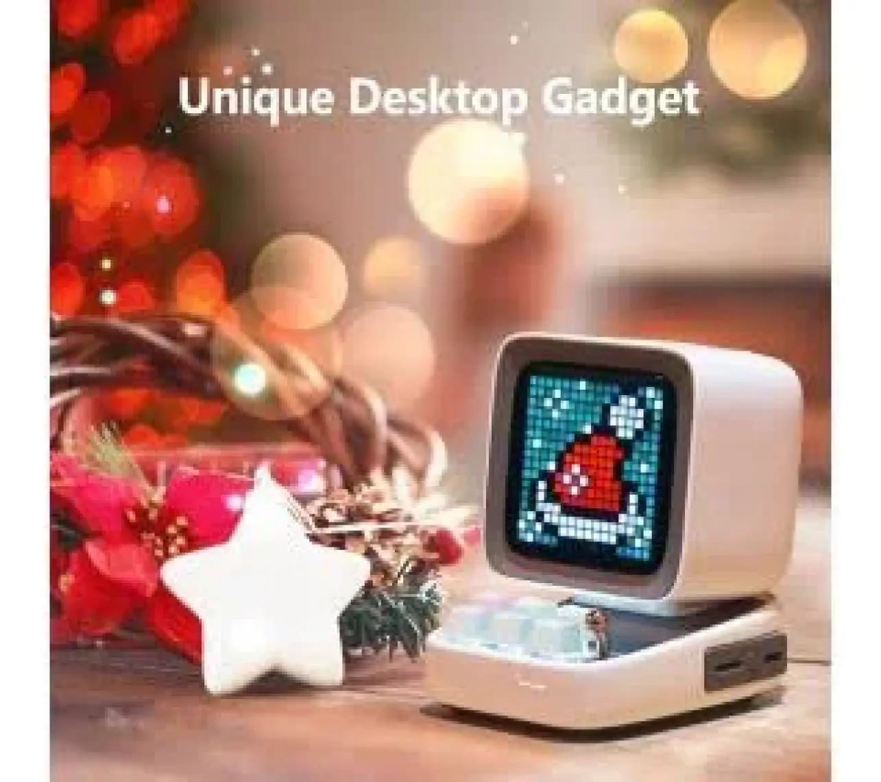 Divoom Ditoo Pro Piksel Ekranlı Beyaz Bluetooth Hoparlör