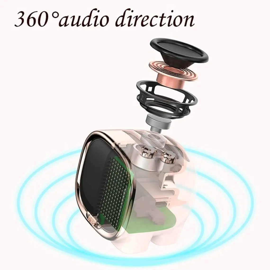 Divoom Zooe Pembe 16X16 Piksel LED Ekranlı Taşınabilir Bluetooth Hoparlör