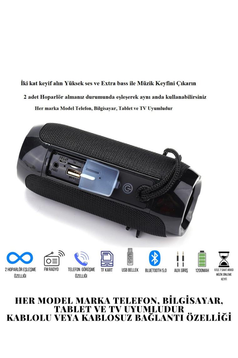 T&g 117 Kablosuz Bluetooth Hoparlör Taşinabi̇li̇r Speaker
