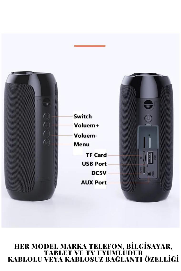 T&g 117 Kablosuz Bluetooth Hoparlör Taşinabi̇li̇r Speaker