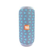 T&G TG117 Silindir Su Geçirmez Bluetooth Hoparlör Fm Radyo Açık Mavi Üçgen