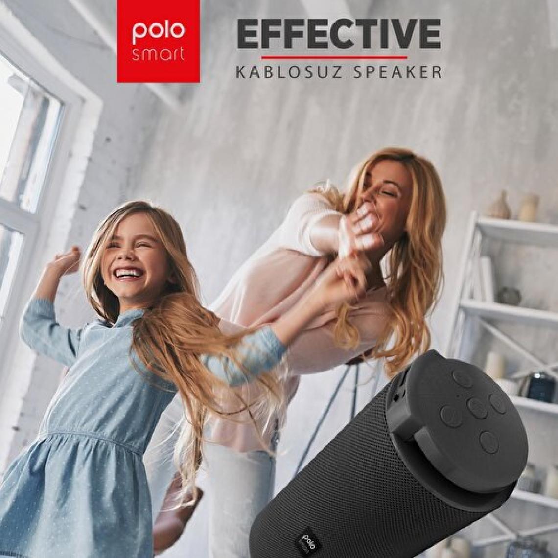 PoloSmart FS46 Effective Bluetooth Hoparlör Siyah
