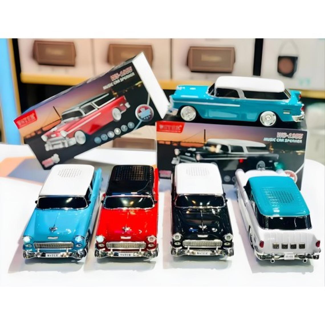 WS-1955 Chevrolet Araba Şekilli Kablosuz Bt Hoparlör Tf USB Fm Handsfree Tws LED Şarj Edilebilir