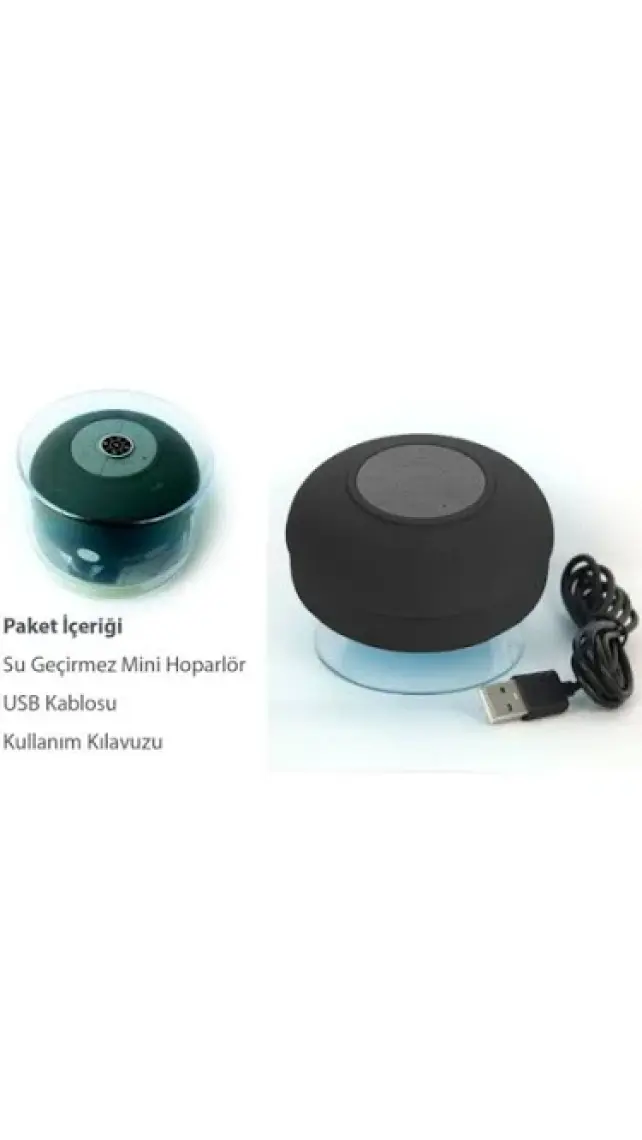 Diwu Su Geçirmez Mini Bluetooth Duş Hoparlörü (Yeşil)