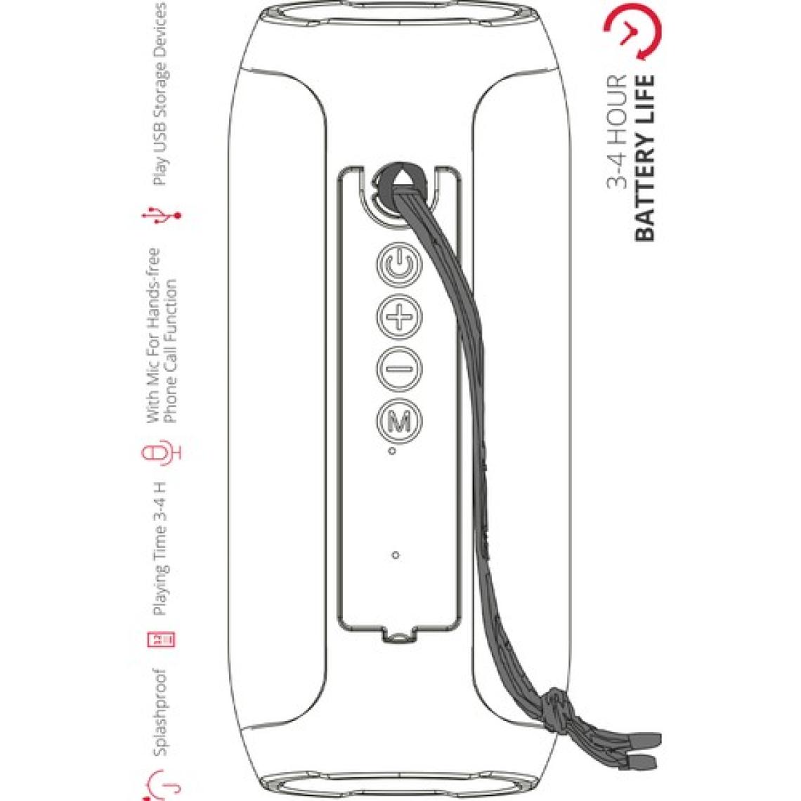 Powerway WRX01 10 W Bluetooth Hoparlör Mavi