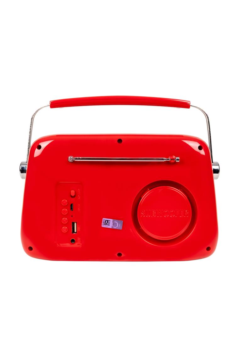 KOZMOS FB-R302-RD Kırmızı Retro Radyo ve Bluetooth Hoparlör