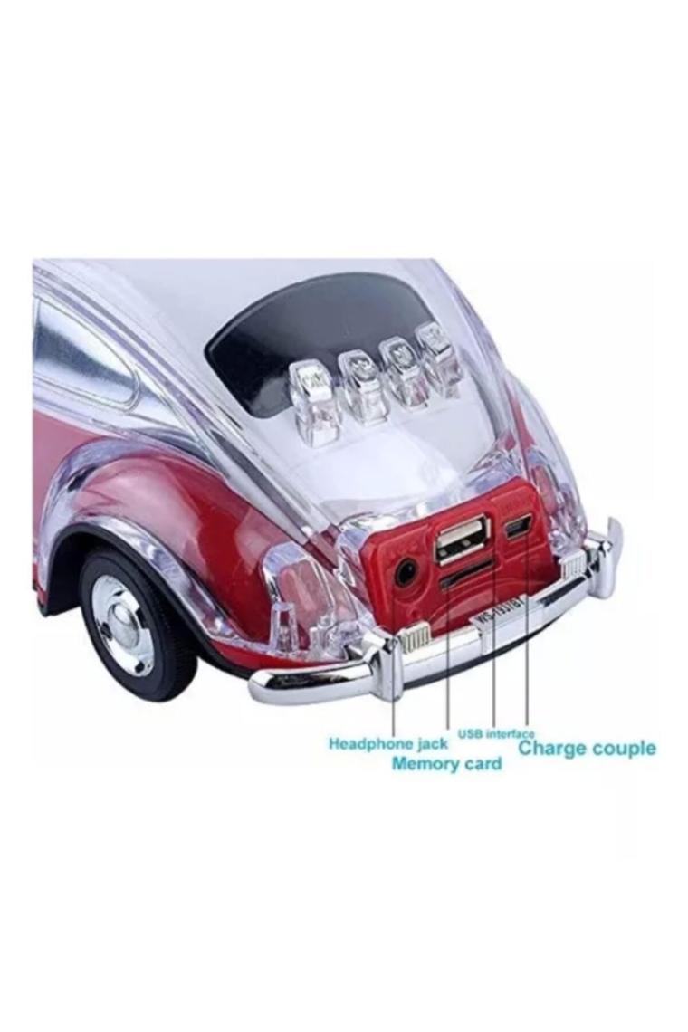 Wster WS-1937BT Araba Görünümlü Bluetooth Hoparlör Kırmızı
