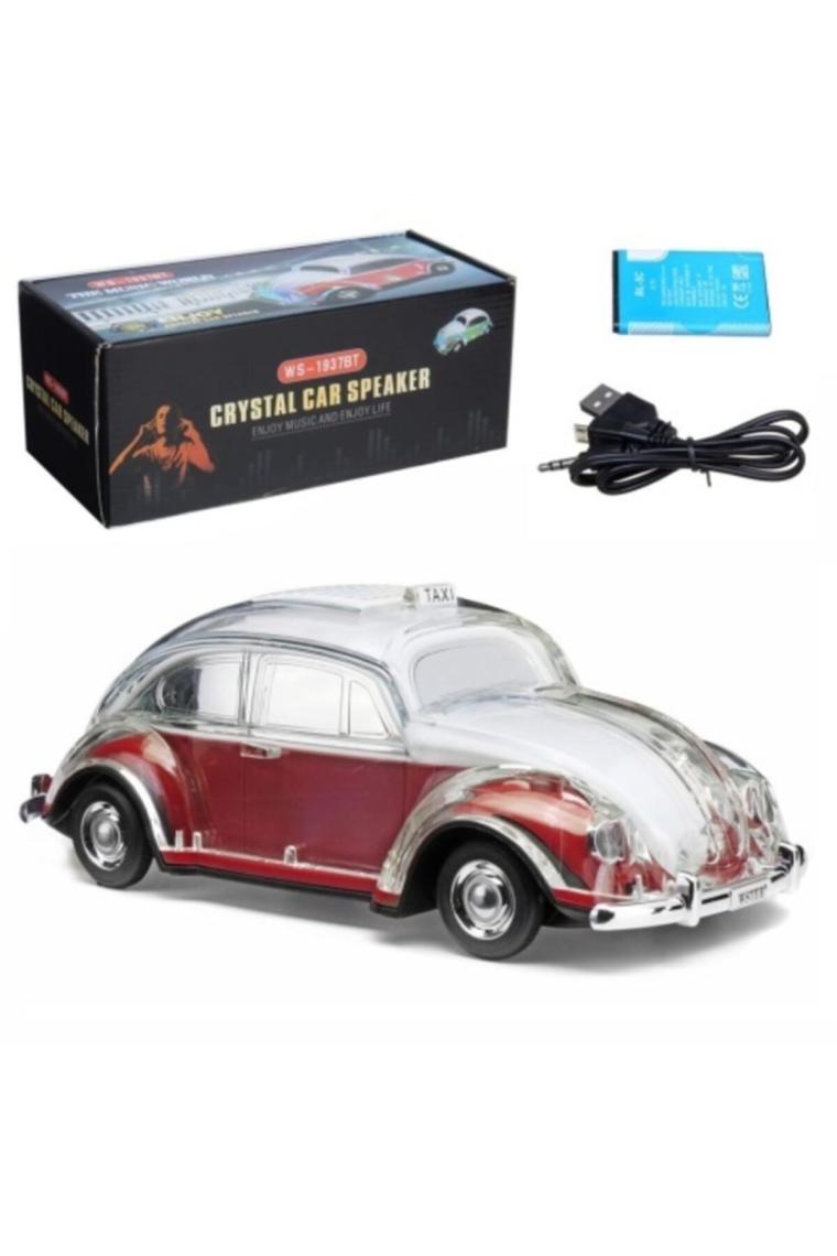 Wster WS-1937BT Araba Görünümlü Bluetooth Hoparlör Kırmızı