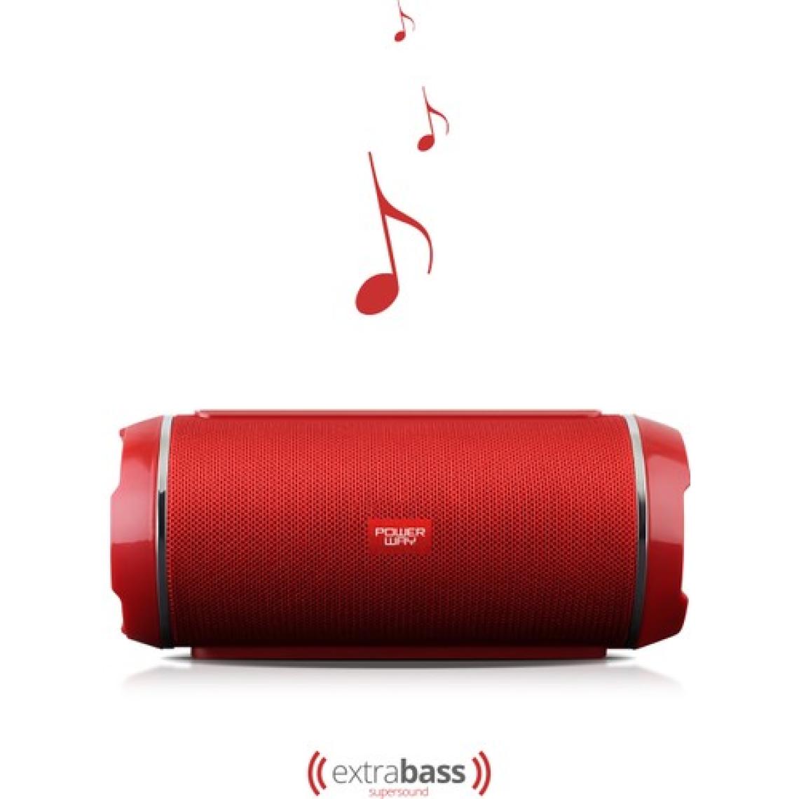 Powerway WRX05 10 W Kırmızı Bluetooth Hoparlör