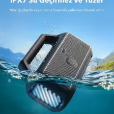 By Anker Boom 2 Bluetooth Hoparlör, 24 Saat Çalışma Süresi, 80W, Rgb, 2.1 Stereo, Ipx7, Bassup 2.0, Özelleştirilebilir Eq, Siyah