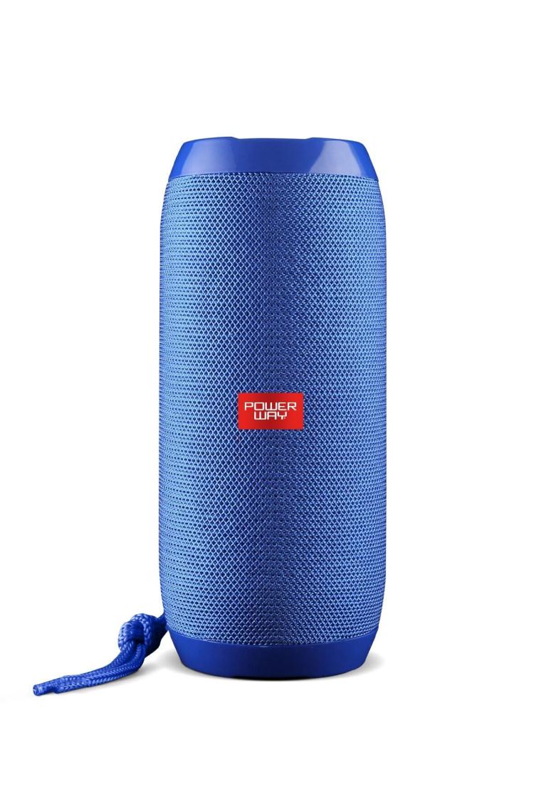 Powerway  WRX01 90 Db Sd Kart Aux USB Girişli Mavi Bluetooth Speaker Hoparlör Ses Bombası Fm Radyo