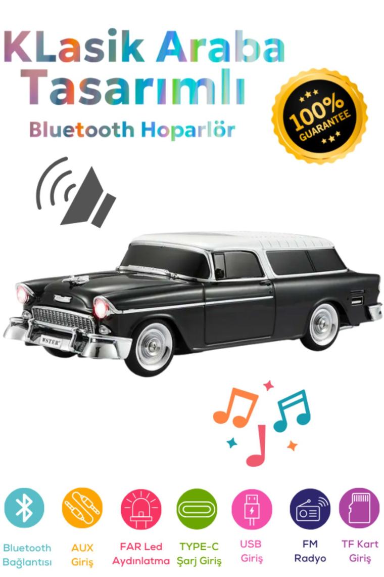 Ultratekno WS-1955BT Chevrolet Belair 1955 Model Bluetooth Hoparlör Fm Radyo USB Tf Aux Destekli Speaker