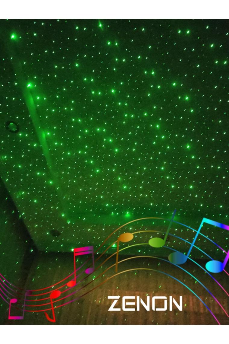 Zenon Starry Projektör Bluetooth Hoparlör+Sese Duyarlı Disko Topu+ USB Mp3 Çalar+Parti, Gece Lambası