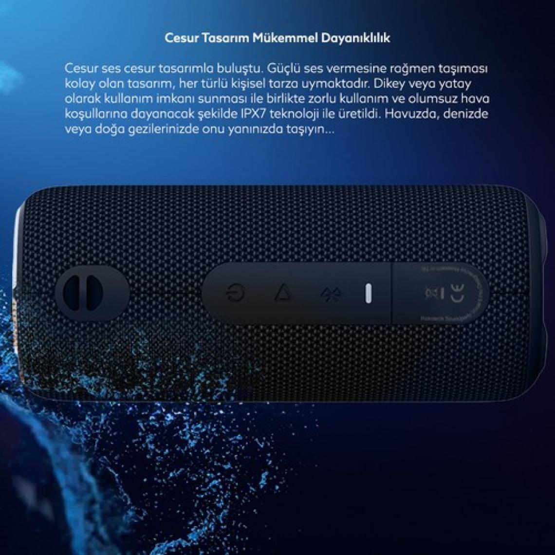 Rosstech Soundparty Vocal 6 Pro Bluetooth Hoparlör 30W Stereo Ses Eq Efekt Ipx7 Su Geçirmez(Rosstech Türkiye Garantili)