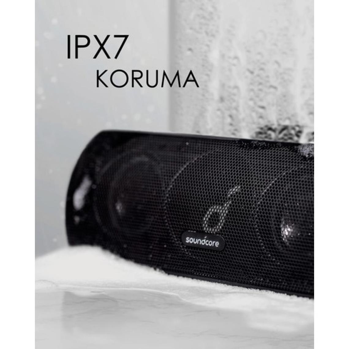 Anker Soundcore Motion+ Kablosuz HiFi Bluetooth Hoparlör - 30W Stereo Ses - IPX7 Suya Dayanıklılık - 12 Saate Varan Şarj - Siyah - A3116 (Anker Türkiye Garantili)